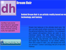 Tablet Screenshot of mydreamhair.net